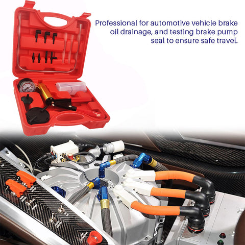 Car New Manual Vacuum Bleeding Brake Fluid Bleeder Tools Vacuum-AM00176-Veeddydropshipping