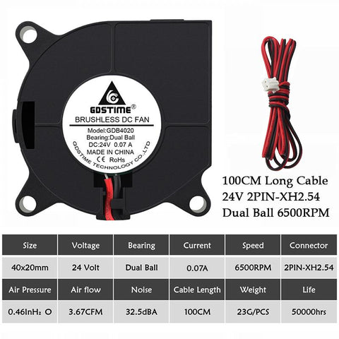 Gdstime Turbo  Blower Ball Bearing Cooling Fan  -CO00092-Veeddydropshipping