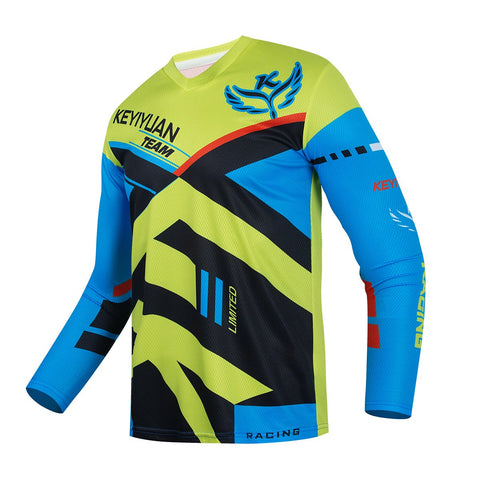 New Men's Downhill Jersey Motocross Clothing MTB Shirts Breathable Road Bike-OS01065-Veeddydropshipping