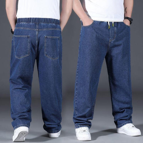 Loose Trousers Male Casual Denim Pants Plus-MF00630-Veeddydropshipping