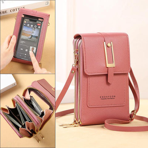 Screen Cell Phone Purse Crossbody Shoulder Strap Handbag for-BS00130-Veeddydropshipping