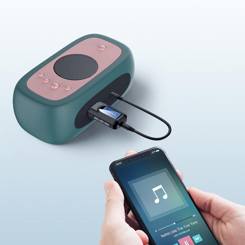 USB Bluetooth Receiver Transmitter LCD 3.5MM AUX Audio Bluetooth 5.0 Adapter -CE01270-Veeddydropshipping