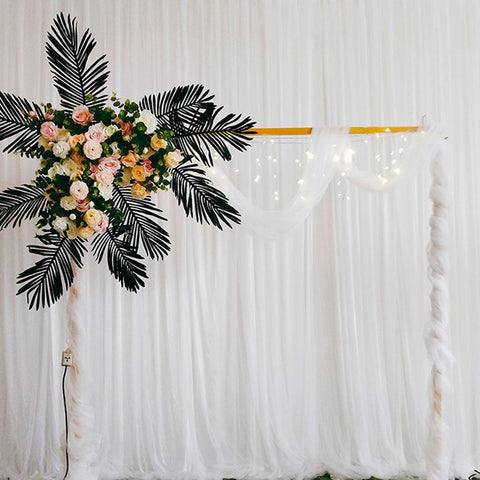 Wedding Arch Square Iron Backdrop Gold Stand Props-HA01650-Veeddydropshipping