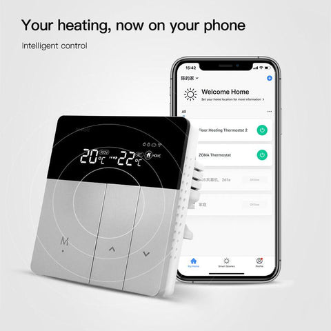 Smart WiFi Thermostat with Cassette Temperature Controller for Water Electric-TI01011-Veeddydropshipping