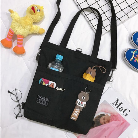 Bags Large Capacity Simple Folding Shopping Tote Bag-BS00127-Veeddydropshipping