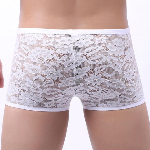 See-through Gay Male Panties Low-waist Penis Pouch Men Boxershorts-MF01517-Veeddydropshipping
