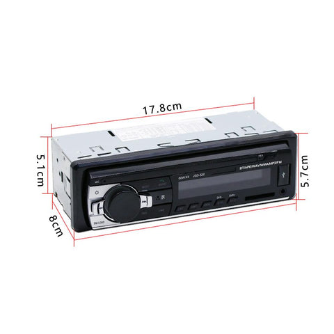 JSD-520 Car Radio In Dash 1 Din Tape Recorder MP3 Player FM Audio-AM00639-Veeddydropshipping