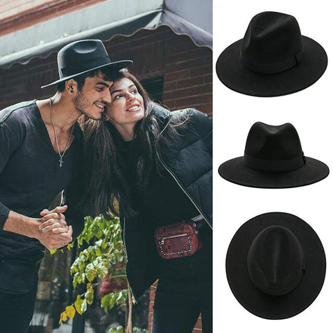 wide brim jazz top hat autumn winter classic-MF00995-Veeddydropshipping
