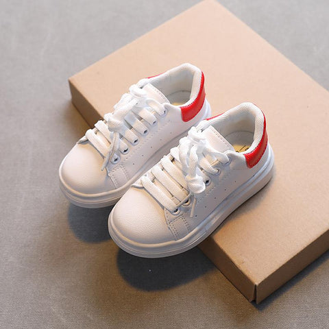 2023 Spring New Children Fashion Soft White Boys Sports Shoes-TB00147-Veeddydropshipping