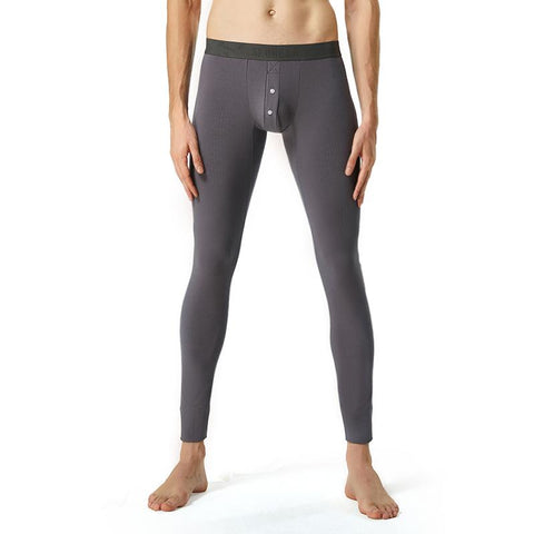 winter Men&#39;s sexy cotton Long johns Low Rise Thermal-MF01540-Veeddydropshipping