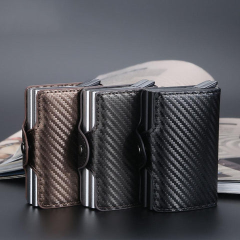 Fiber Leather Wallet Credit Card Holder for Women-BS00646-Veeddydropshipping