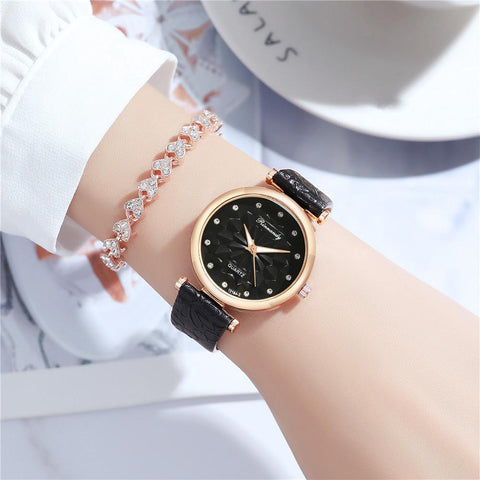 Luxury  Watch Rhombus flowers Women Quartz Watches-JW01076-Veeddydropshipping