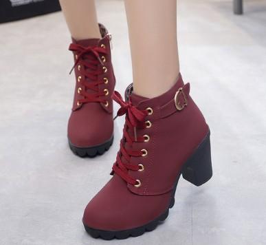 shoes high heels 8.5 cm lace-up women boots boots-BS01014-Veeddydropshipping