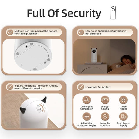 Automatic Cat Toys Smart Teasing Pet LED Laser-HA01453-Veeddydropshipping