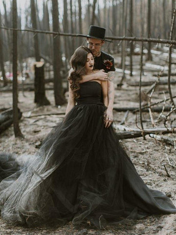 Wedding Dresses Bridal Gowns Strapless Skirt-WF01566-Veeddydropshipping