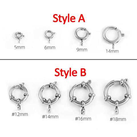 Stainless Steel Round Spring for Bracelet Clavicle Necklace Making DIY-JW01634-Veeddydropshipping
