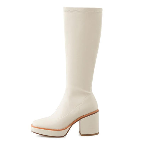 Heels Elegant Knee High Boots Autumn Ladies-BS01057-Veeddydropshipping