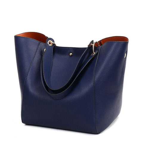 Designer Leather Handbag Female Big Tote Ladies Hand Bags-BS00151-Veeddydropshipping