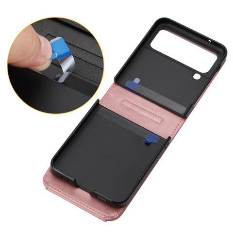 Lanyard Cards Slot Wallet Leather Case for Samsung Galaxy Z Flip 4 3 Flip3 5G-PA00215-Veeddydropshipping