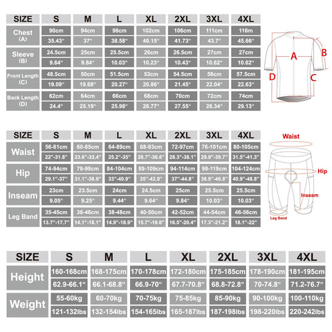 Cycling Jersey Set Quick-Dry Breathable Road Bike Bicycle Shirt Bib Shorts -OS01145-Veeddydropshipping