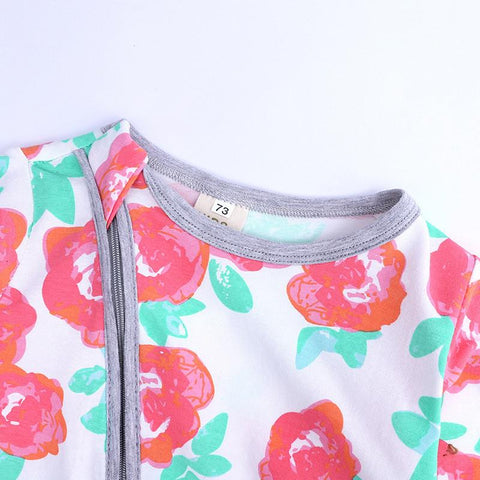 Spring Autumn Cute Baby double zipper Clothes Sleeping Pajamas Baby-Veeddydropshipping-4