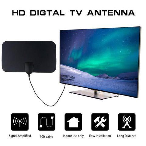 2023 New 8K TV Antenna 4000Mile Digital Aerial HD Flat Design 25DB High -CE00841-Veeddydropshipping