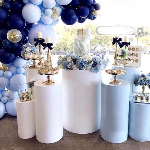 Round Cylinder Pedestal Display Art Decor-HA00596-Veeddydropshipping
