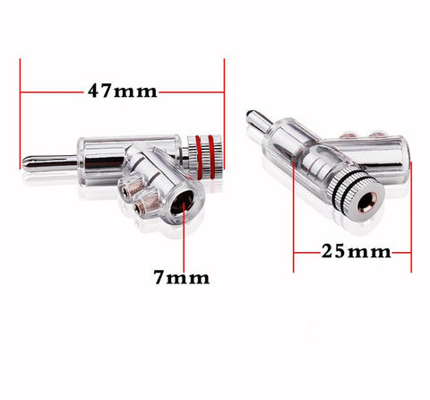 Banana Plug Hi-End Copper For 4mm Head Self-Locking Speaker Connector Audio-CE00210-Veeddydropshipping
