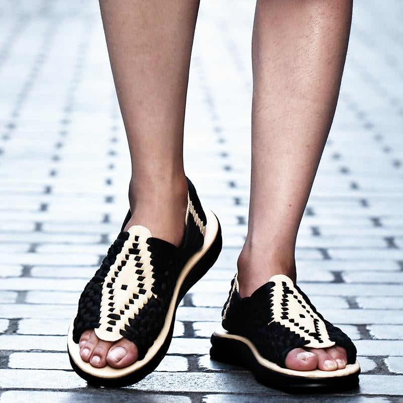 Men Women Beach Outdoor Mens Casual Woven Shoes-BS01546-Veeddydropshipping