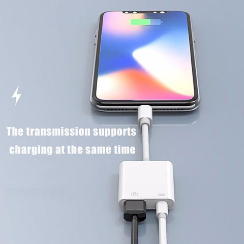 Lightning To USB OTG Converter Adapter for IPhone  Mouse Keyboard Charging U Disk Camera-PA00972-Veeddydropshipping