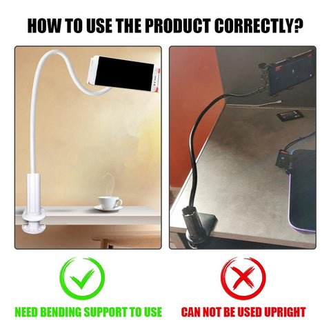 360 Clip Mobile Phone Holder Stand Portable Flexible Lazy Bed Desktop Bracket Smartphones-PA00632-Veeddydropshipping