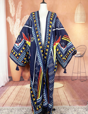 Fashion Europe Women Long Sleeve Duster Coat-WF01713-Veeddydropshipping