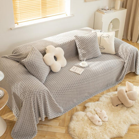 Soft Sofa Cover Slipcover Fleece Sofa Towel Blanket-HA00449-Veeddydropshipping