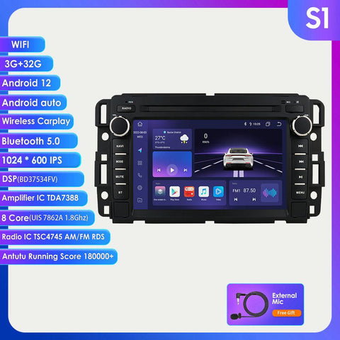 2 Din IPS Car Radio Multimedia Player for GMC Yukon Chevrolet Chevy-AM00661-Veeddydropshipping