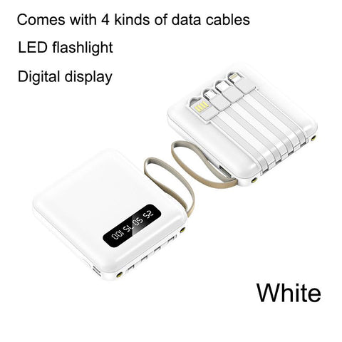 20000mAh Digital Display Power Bank Comes With 4 Wires Large Capacity PoverBank Mobile Phone-PA00455-Veeddydropshipping