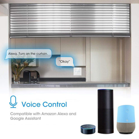 Tuya WiFi Smart Curtain Blinds Switch APP Control Works with Alexa-TI01084-Veeddydropshipping