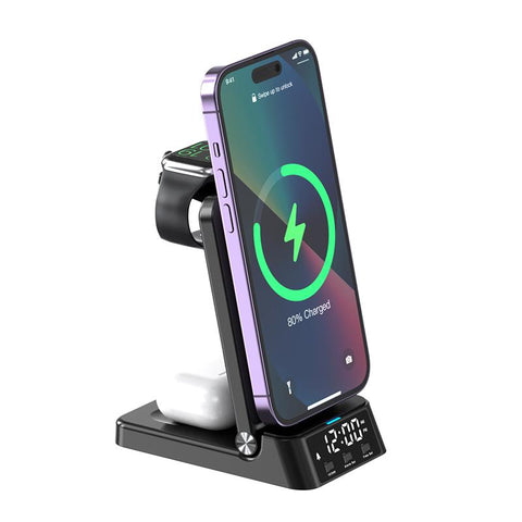 20W Wireless Charger Stand Clock 4 3 In 1 Fast-PA01080-Veeddydropshipping