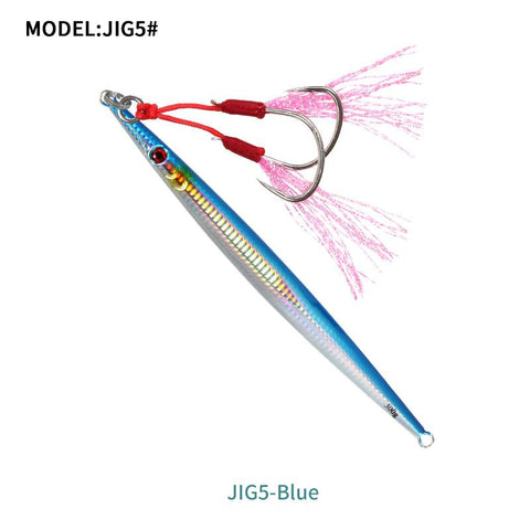 60g 80g 160g 200g 250g 300g Deep Sea Metal Jig Fishing Jigbait Spoon Baits Jig -OS00386-Veeddydropshipping
