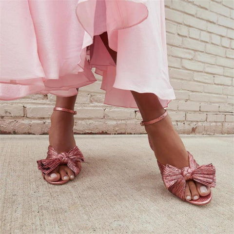Quality Open Peep Toe Bowknot High Heels Women Sandals-BS00842-Veeddydropshipping