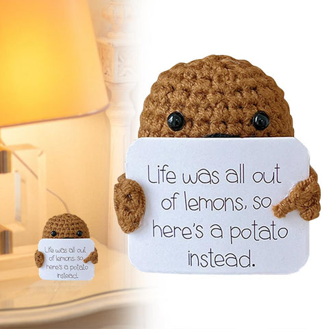 Positive Potato Knitted Doll Inspired Toy-HA00309-Veeddydropshipping