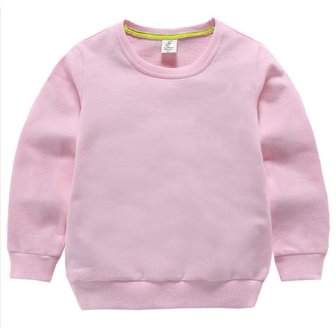 Boys Basic Style Sweatshirt Kids Autumn Solid Color Inner Matching Tops-TB01332-Veeddydropshipping