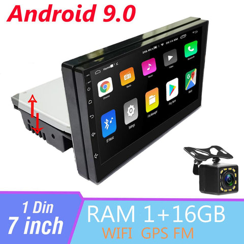 1DIN FM 7 Inch Adjustable Car Radio Android 9.1 Touch Screen-AM00651-Veeddydropshipping