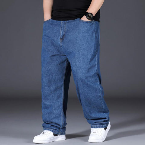Loose Trousers Male Casual Denim Pants Plus-MF00630-Veeddydropshipping