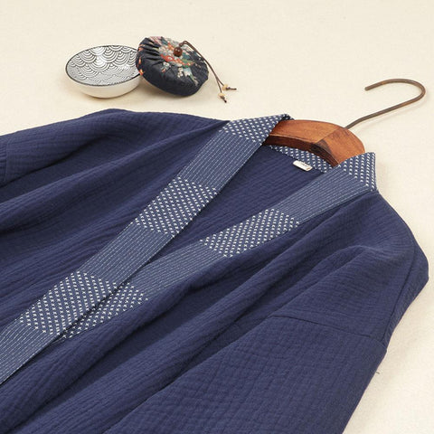 Summer Long-sleeve Trousers Cotton Casual Home Service Two-piece Suit-MF01626-Veeddydropshipping