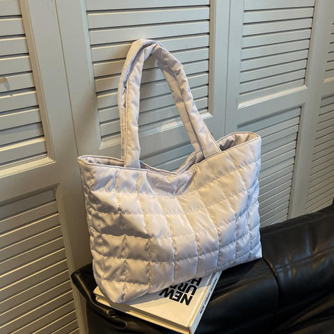 Solid Nylon Handbags Cotton Casual Tote Bags For Women-BS00115-Veeddydropshipping