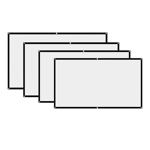 16:9 Projection Screen Cloth Home Theater Film Projector Cloth Curtain 60-100&quot-CE01003-Veeddydropshipping
