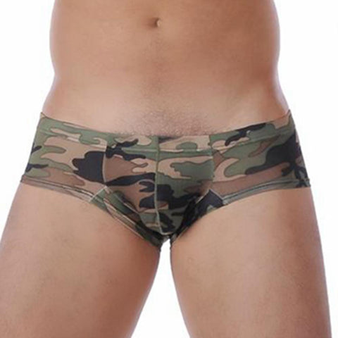 Camouflage Low Waist Underwear Boxers Shorts Underpants Small-MF01496-Veeddydropshipping