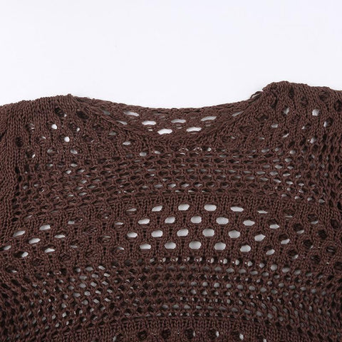 Women Sweater Vintage Wool Knit Crew Neck Long Sleeve-WF00121-Veeddydropshipping