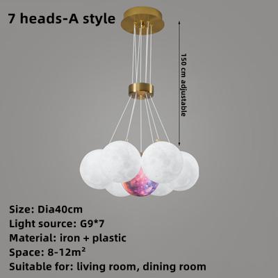 3D Printed Acrylic Ball Pendant Chandelier-TI00329-Veeddydropshipping