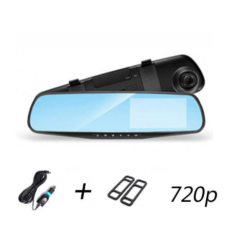 Car Rearview Mirror Dual Lens Driving Video Recorder Rearview Dash Camera-AM00714-Veeddydropshipping